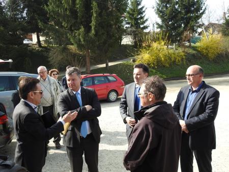 Minister za infrastrukturo dr. Peter Gašperšič obiskal delovišče na Gibini 11